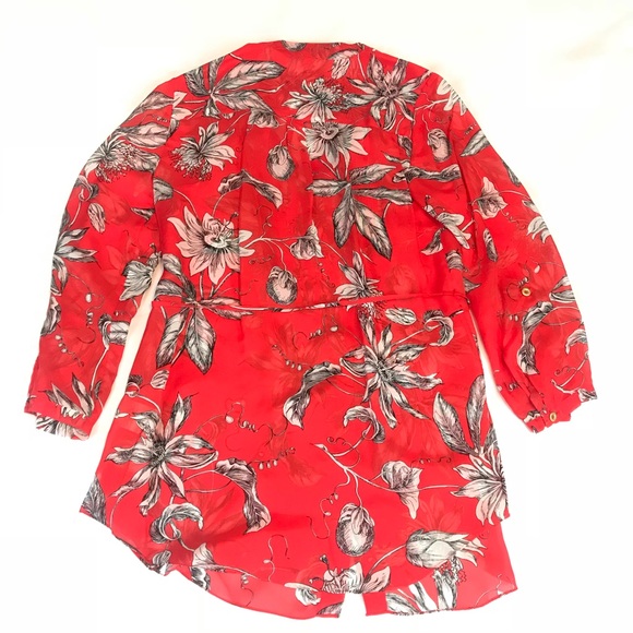 LEIFSDOTTIAR ANTHROPOLOGIE 100% SILK BLOUSE SZ 0 - Picture 2 of 6